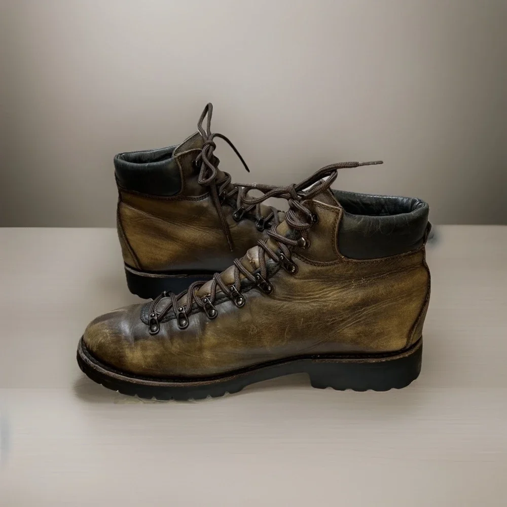 Thursday Boots Commander Jasper Leather Moc Toe Boots Men's 12.5 Goodyear Welt